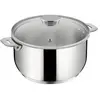 Casserole inox 20cm sans poignée + couvercle verre Lagostina 012138031214