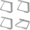 Lot de 4 pinces nappe en inox