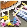 METALTEX - Bougies anniversaire x24+12supports assortis blister 259000