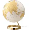 Globe with Light Atmosphere Light & Colour Golden Plastic Ø 30 cm 