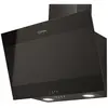 Indesit - hotte décorative inclinée 60cm 647m3/h noir - ihvp66lmk TU