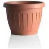 AC-DÉCO Pot de fleurs - TERRA - D 70 cm - Terracotta Marron