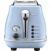 DeLonghi CTOV 2103.AZ Icona Grille-Pain Vintage 2 Emplacements 900W Bleu