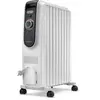 Delonghi Dragon   Radiateur bain d'huile 2000 W Blanc/acier inoxydable