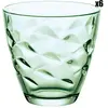 Bormioli - 6 Verres à eau Flora verts - 25 cl OS
