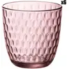 Bormioli Rocco Slot Set Verres, Rose, 6 unités