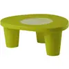 Slide Table Basse Low Lita Table (Citron Vert - Polyéthylène / Verre)