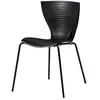 Slide Set De 2 Chaises Gloria (Noir - Polypropylène Et Acier)