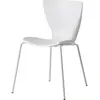 Slide Set De 2 Chaises Gloria (Blanc - Polypropylène Et Acier)