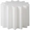SLIDE table basse / tabouret GEAR (Blanc lait - Polyéthylène)