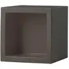 SLIDE élément modulaire OPEN CUBE 43 cm (Chocolat / Gris - Polyéthylèn...