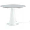 SLIDE petite table lumineux avec plateau rond HOPLÀ (Ø 100 cm - Polyét...