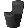 SLIDE set de 2 chaises ZOE (Noir - Polyéthylène)