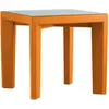 Slide Table Basse Pour Extérieur Gino (Orange - Polyéthylène Et Verre)