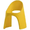 SLIDE set de 2 chaises AMELIE (Jaune - Polyéthylène)