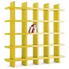 SLIDE bibliothèque MY BOOK 5x5 (Jaune - Polyéthylène)