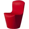 SLIDE set de 2 chaises ZOE (Rouge - Polyéthylène)
