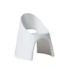 SLIDE set de 2 chaises AMELIE (Blanc laqué - Polyéthylène)