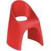 SLIDE set de 2 chaises AMELIE (Rouge laqué - Polyéthylène)
