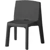 Slide Set De 2 Chaises Q4 (Noir - Polyéthylène)