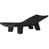 SLIDE chaise longue pour extérieur LOW LITA LOUNGE (Noir - Polyéthylèn...