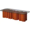 SLIDE table basse AMORE TABLE (Orange - Polyéthylène et verre)