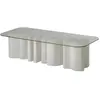 SLIDE table basse AMORE TABLE (Blanc lait - Polyéthylène et verre)
