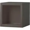 SLIDE élément modulaire OPEN CUBE 73 cm (Chocolat / Gris - Polyéthylèn...