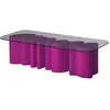 SLIDE table basse AMORE TABLE (Fuchsia - Polyéthylène et verre)