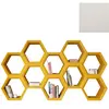SLIDE bibliothèque HEXA (Blanc lait - Polyéthylène)