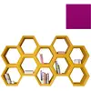 SLIDE bibliothèque HEXA (Fuchsia - Polyéthylène)