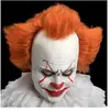 perruque front latex clown film cheveux roux - carnival toys 02277
