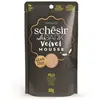 Schesir After Dark, Goût de Poulet en Mousse, Nourriture Humide complète pour Chats Adultes (enveloppes 12 x 80 g)