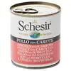6x 285g Schesir Huhn mit Karotten Nassfutter für Hunde
