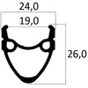 Mvtek Jante Sport R 1.75'' 700-28'' 36H
