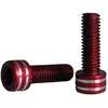 Vis M5x15mm en Aluminium CNC Rouge XON (Paquet de 2 Pièces)