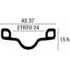 Jante en Aluminium R28 1,5/8 avec 36 Trous Argent - MVTEK
