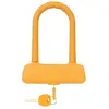 Cadenas en U MVTEK 185x130mm Orange Fluo avec Base 135mm - Sécurité et Visibilité