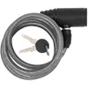 Mvtek Cadenas à spirale pour vélo 6mm x 800mm Argent - Sécurité et Praticité