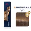 Wella Lot de 2 Koleston Perfect ME+ 7/03 Blond moyen naturel doré 60 ml