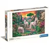 Clementoni Puzzle 2000 pièces : Licornes dans le jardin