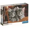 Clementoni Puzzle Compact 500 pièces : Chatons