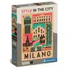 Clementoni Puzzle 1000 pièces Compact : Style in the City- Milan