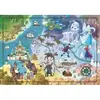 Clementoni Puzzle 1000 pièces : Disney Story Maps : La Reine des Neiges