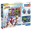 Clementoni - Edukit - Coffret Spidey 4 en 1 - Un puzzle de 30 et de 48 pieces, un mémo et six cubes - Dés 4 ans