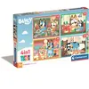 Clementoni Bluey Puzzle 4 in 1, Supercolor, Puzzle pour Enfants, Fabriqué en Italie, Multicolore, 21530