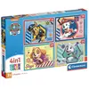 CLEMENTONI - 21526 - PUZZLE 4 EN 1 - PAT' PATROUILLE - 4 PUZZLES DE 12