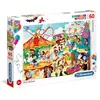 Clementoni Puzzle Supercolor 60 pièces parc d'attraction