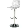Tabouret de bar GROOVE coloris transparent