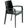 Fauteuil cream empilable / Anthracite/ 58x51x82